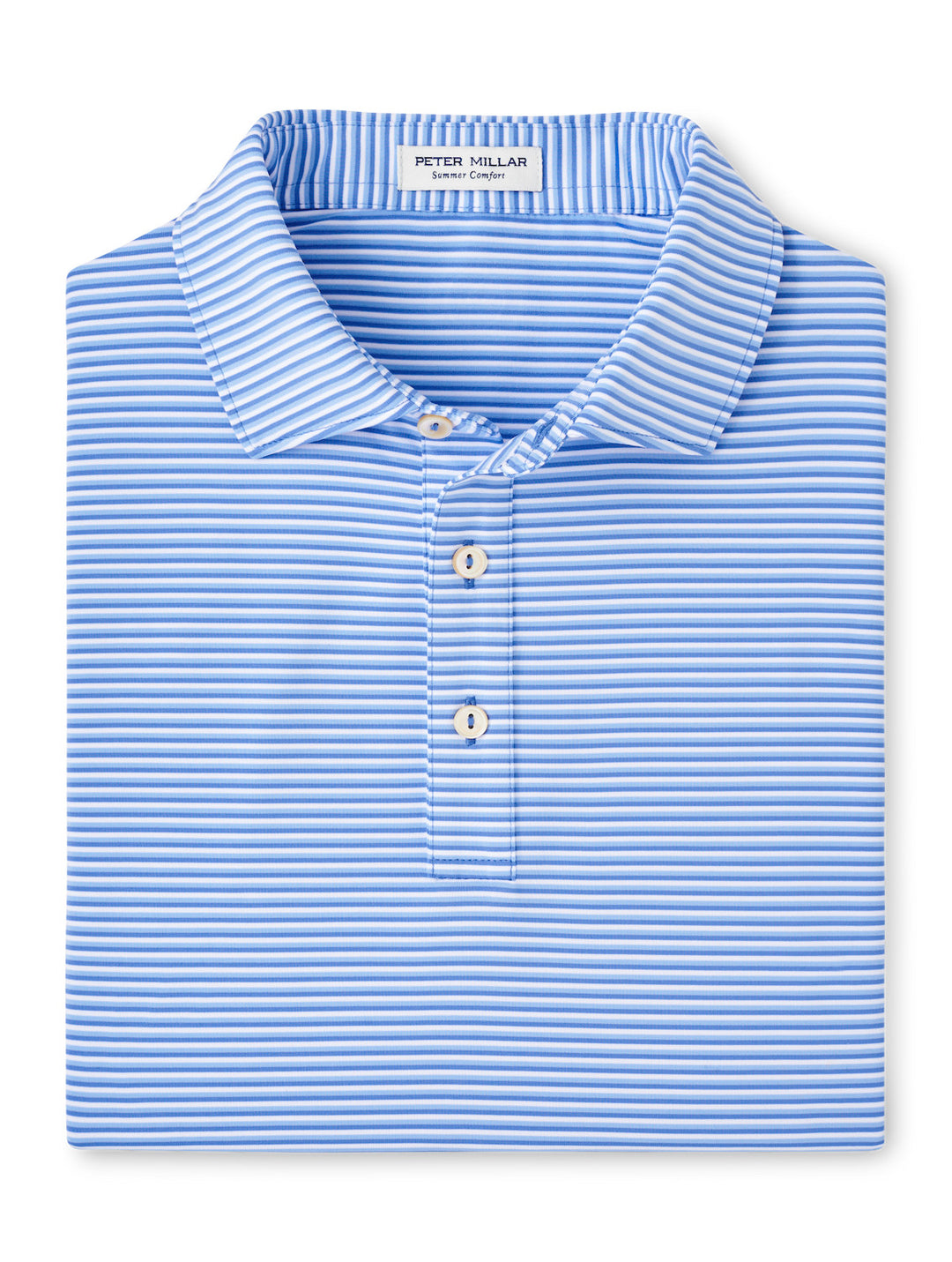 Peter Millar Linden Performance Jersey Polo: Blue Sea