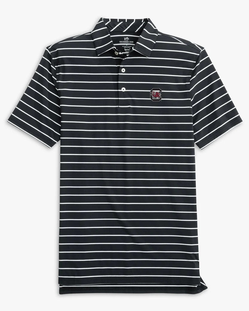 Southern Tide Desmond Stripe Block University of South Carolina: Black