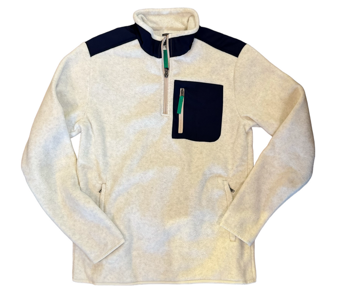 Craig Reagin Fleece Pullover: Ecru