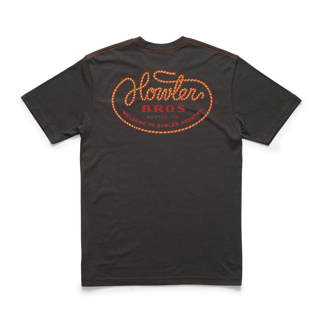 Howler Bros Cotton T-Shirt: Howler Lasso: Antique Black