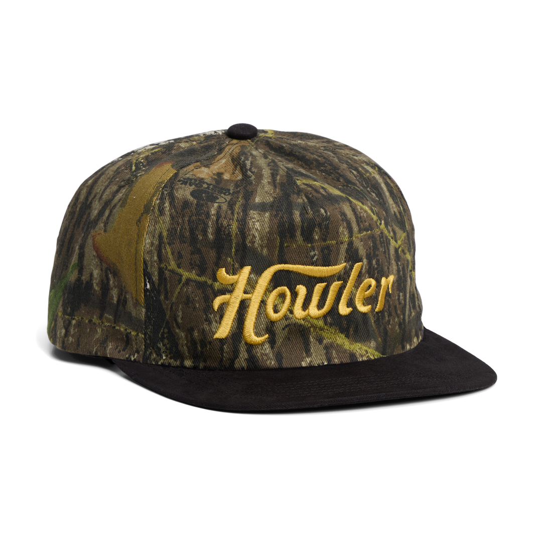 Howler Bros Unstructured Snapback Hat - Howler Script: Mossy Oak