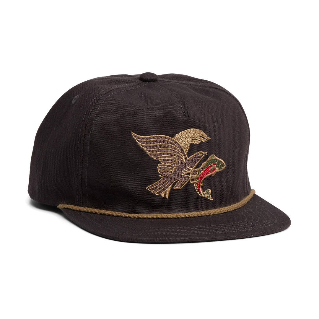 Howler Bros Unstructured Snapback Hat - Osprey Prey: Black Twill