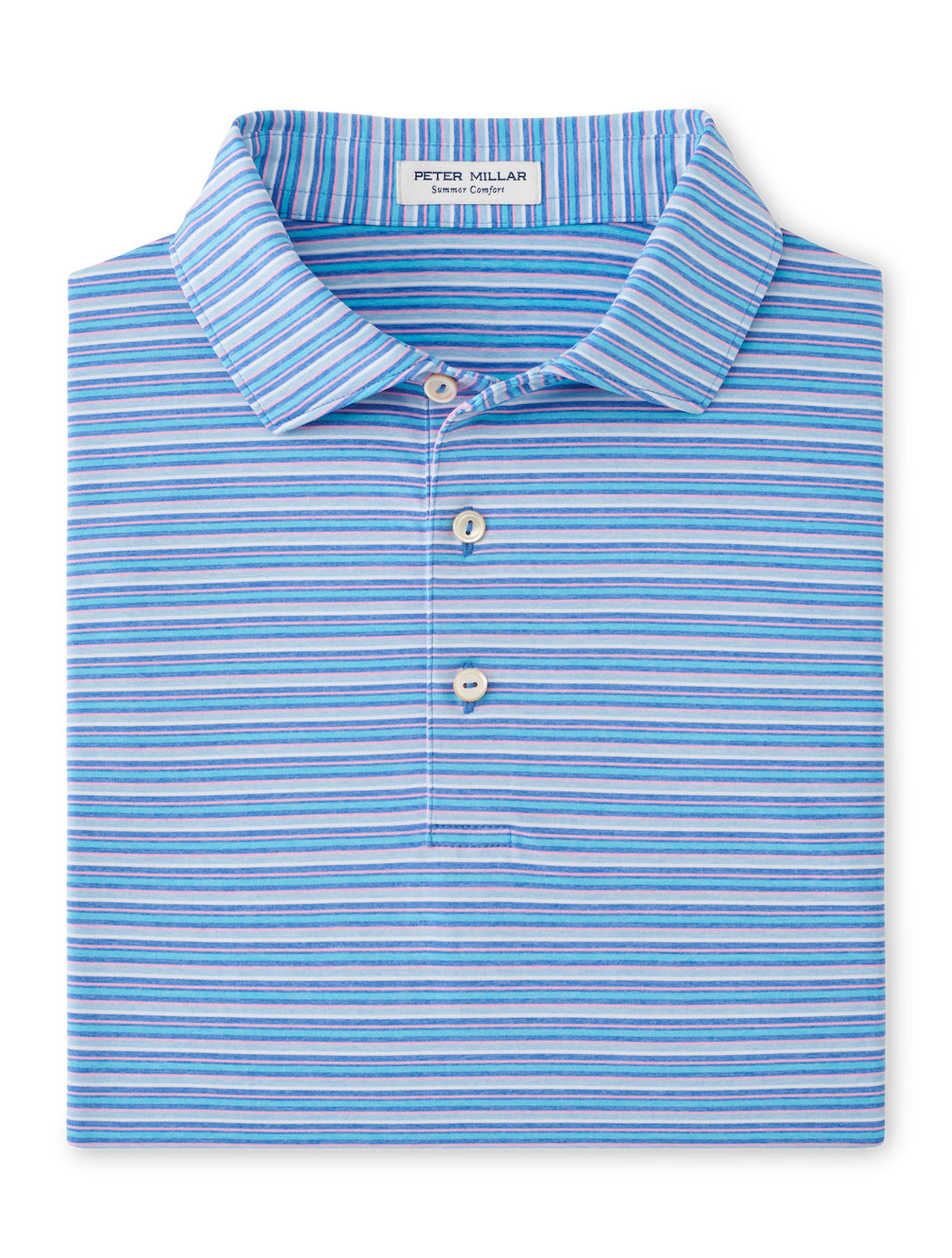 Peter Millar Avent Performance Jersey Polo: Blue Sea