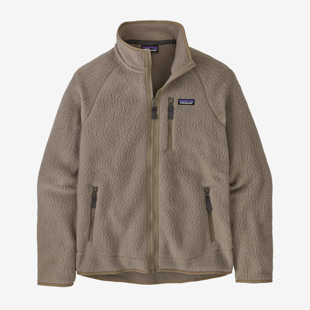 Patagonia Men's Retro Pile Fleece Jacket: Seabird Grey