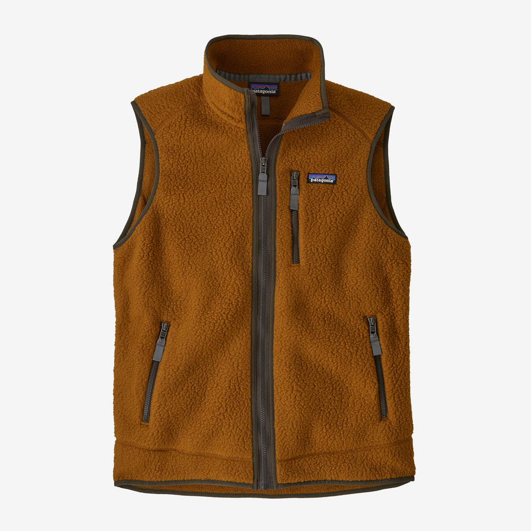 Patagonia Men's Retro Pile Fleece Vest: Shelter Brown