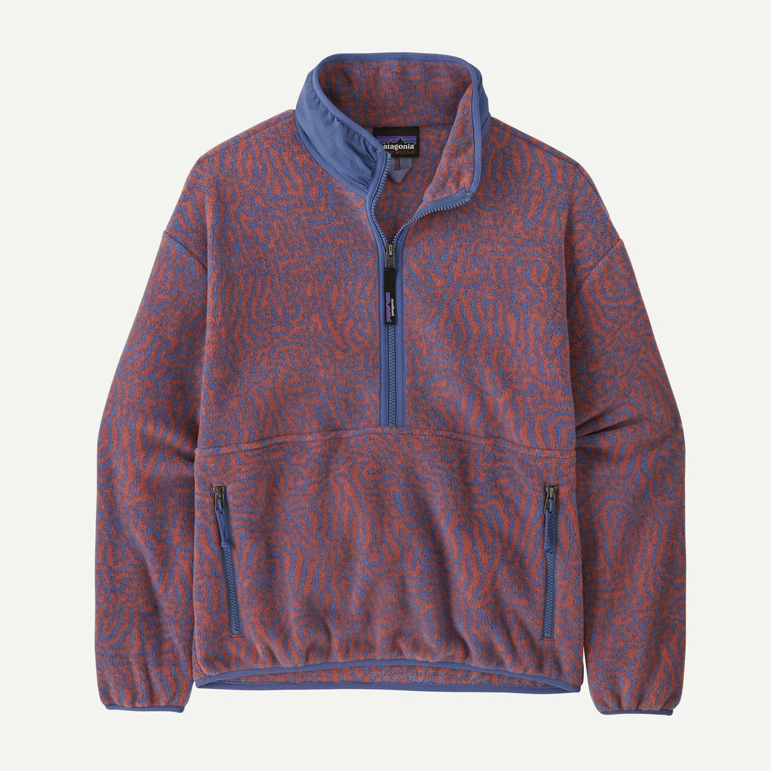 Patagonia Women's Synchilla® Fleece Marsupial Pullover: Sea Run - Potters Red
