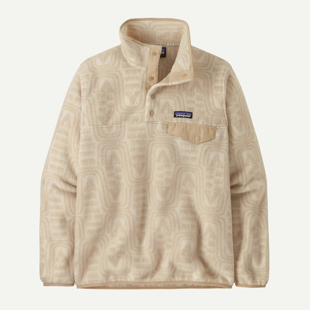 Patagonia Women's Lightweight Synchilla® Snap-T® Fleece Pullover: Flow - Dyno White