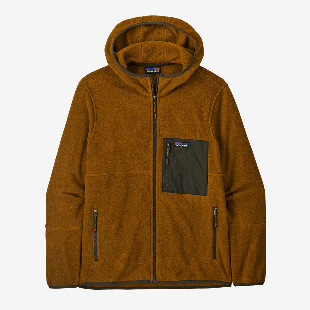 Patagonia Men's Microdini Fleece Hoody: Shelter Brown