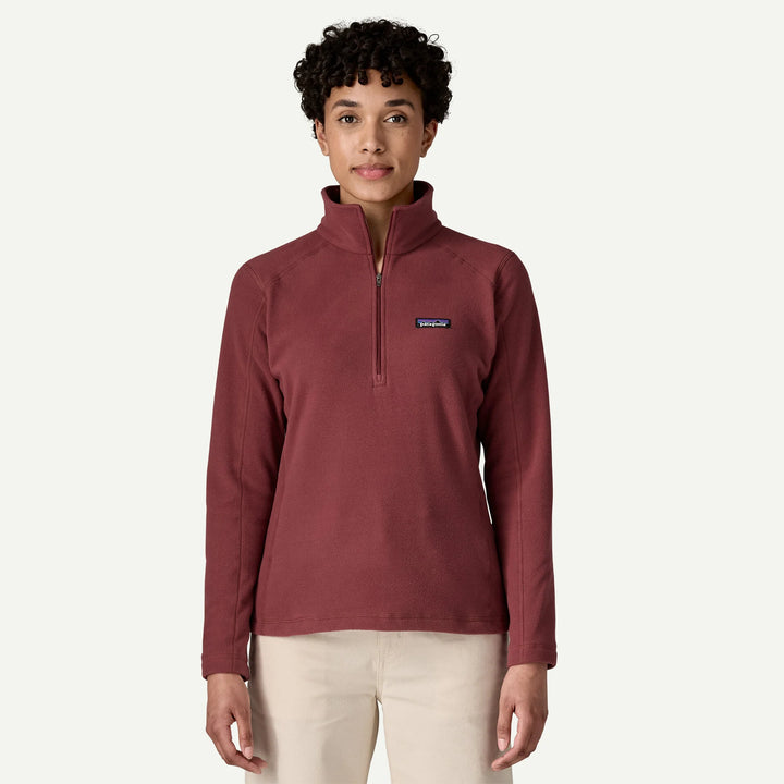 Patagonia Women's Micro D® 1/4-Zip Fleece: Sequoia Red