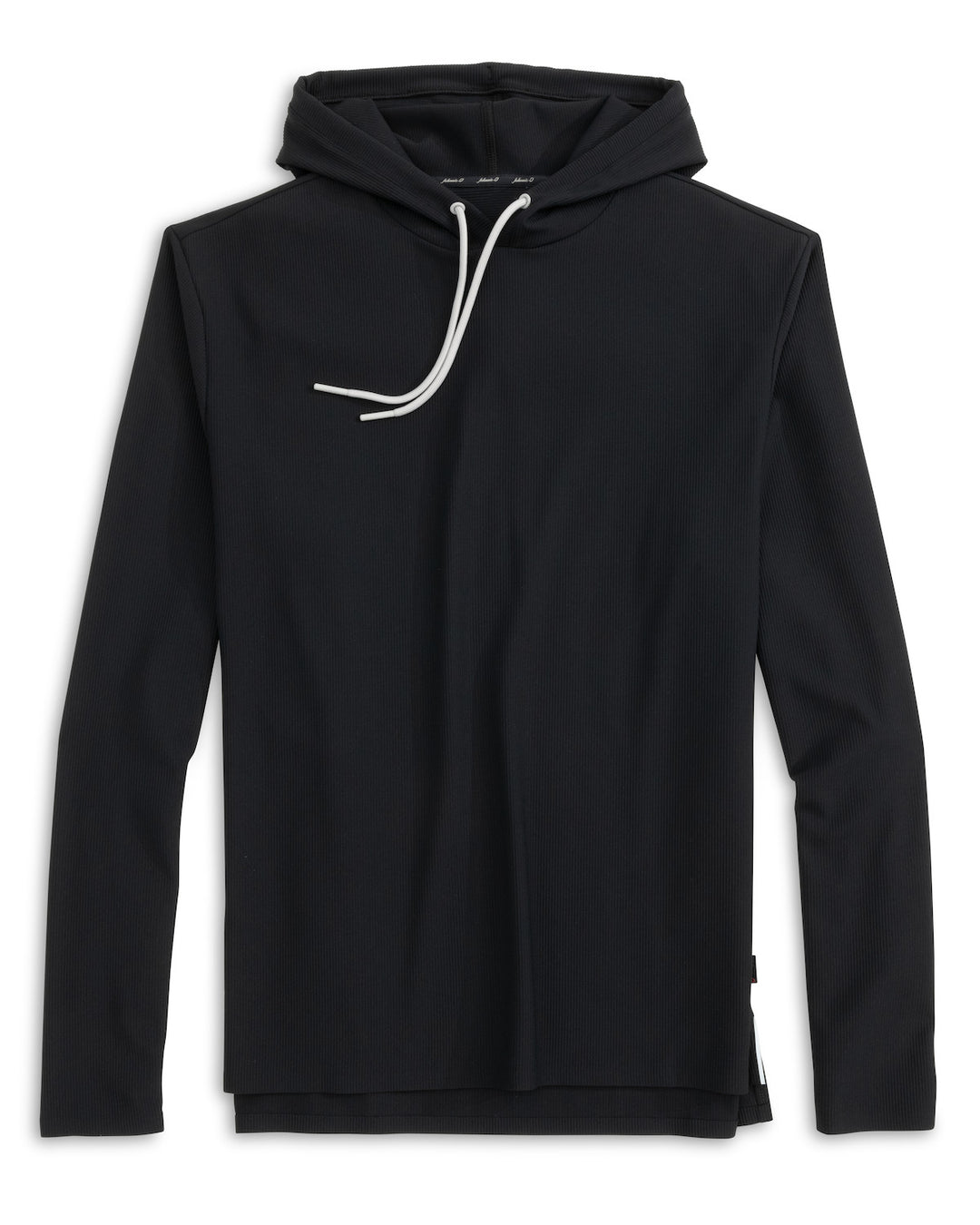 Johnnie-O Hoppin Performance Drawstring Hoodie: Black