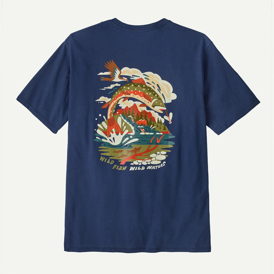 Patagonia Men's Take a Stand Responsibili-Tee - Pine Stream: Clement Blue