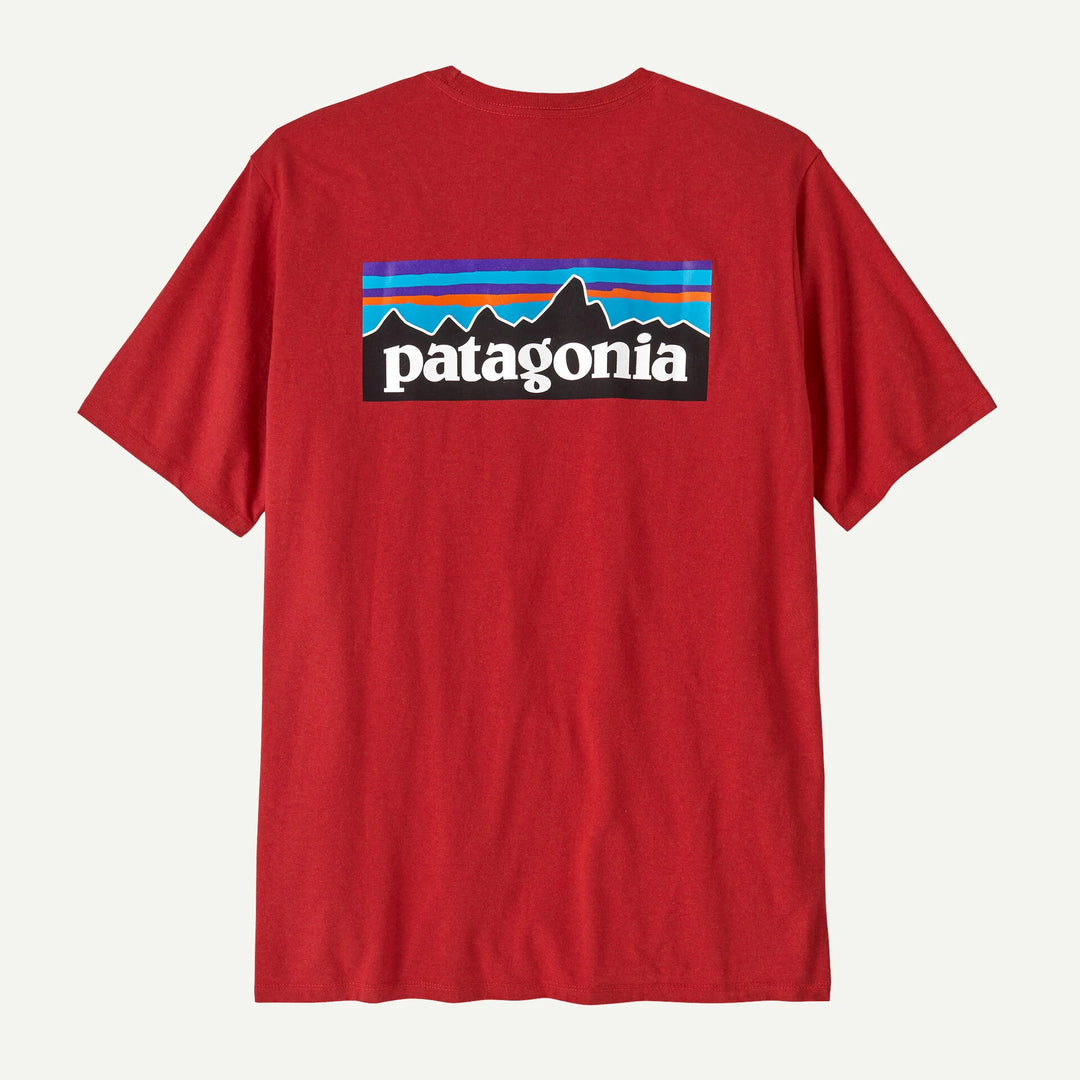 Patagonia Men's P-6 Logo Responsibili-Tee®: Amanita Red