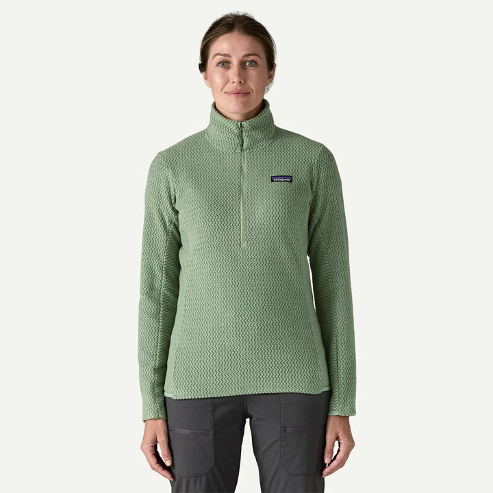 Patagonia Women's R1® Air Fleece Zip-Neck: Ellwood Green
