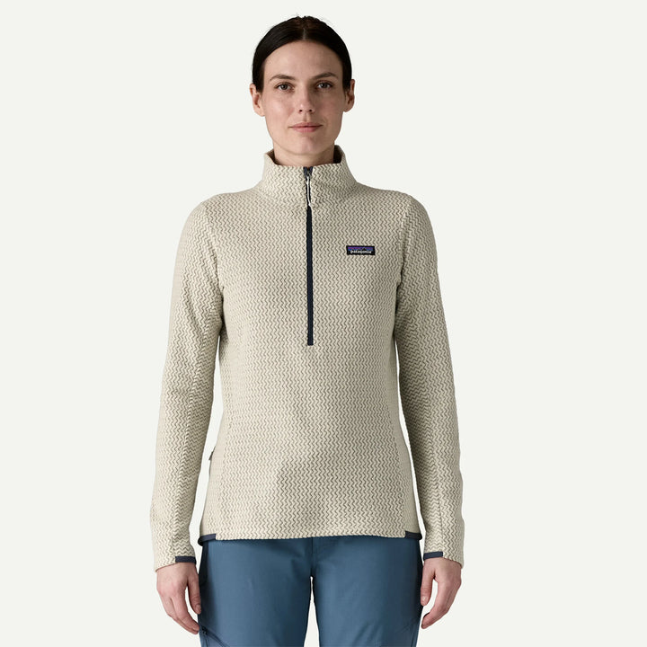 Patagonia Women's R1® Air Fleece Zip-Neck: Wool White