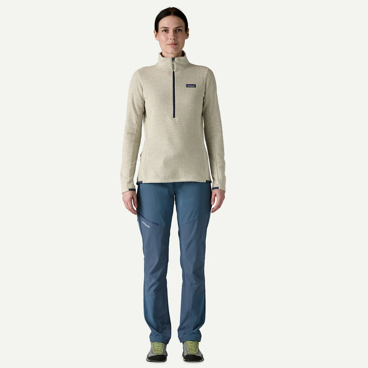 Patagonia Women's R1® Air Fleece Zip-Neck: Wool White