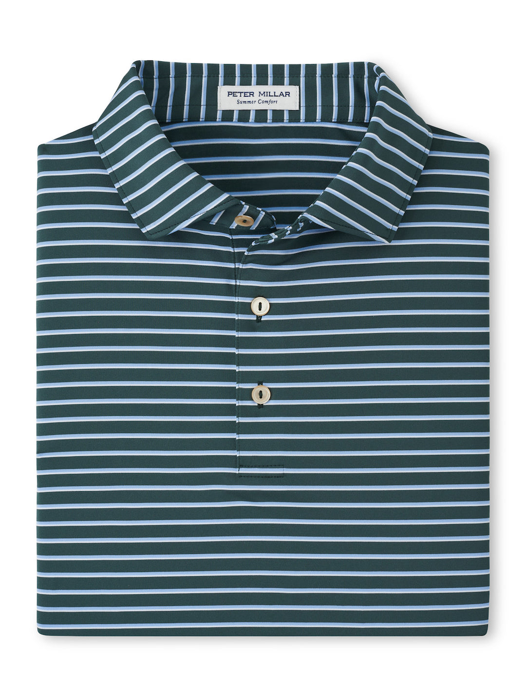 Peter Millar Dunnes Performance Jersey Polo: Nordic Pine