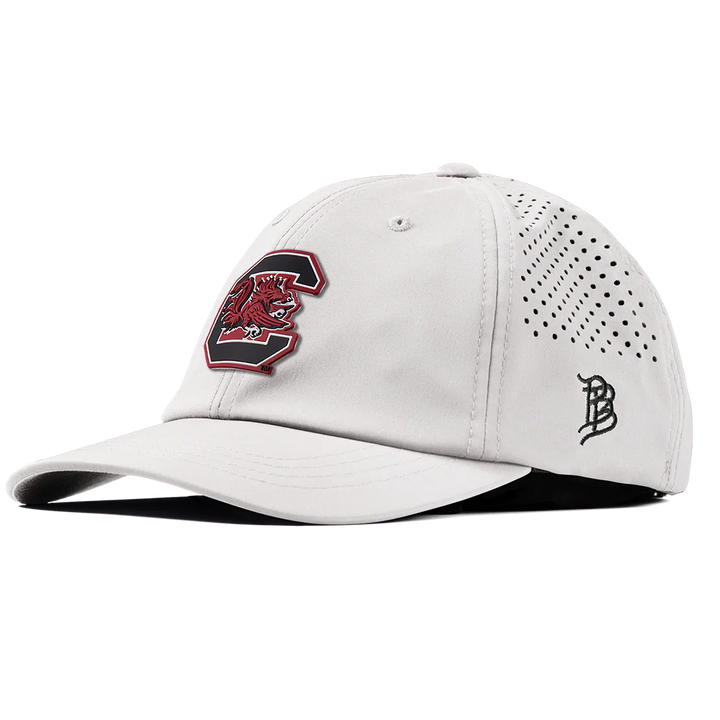 Branded Bills University of South Carolina "Gamecocks Garnet" Performance Dad Hat: White