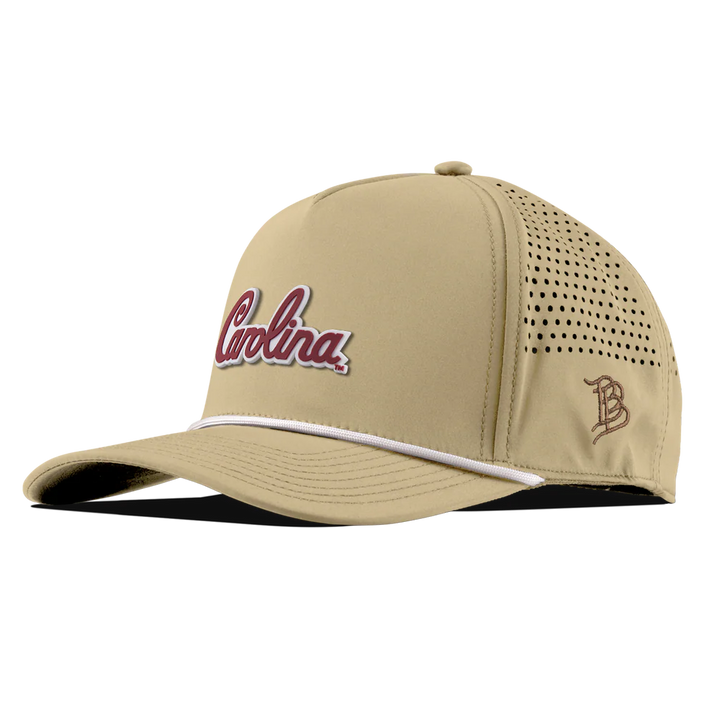 Branded Bills University of South Carolina "South Carolina Script" Curved 5 Panel Rope Hat: Desert