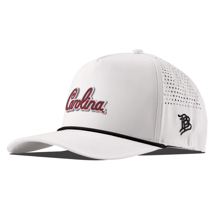Branded Bills University of South Carolina "South Carolina Script" Curved 5 Panel Rope Hat: White