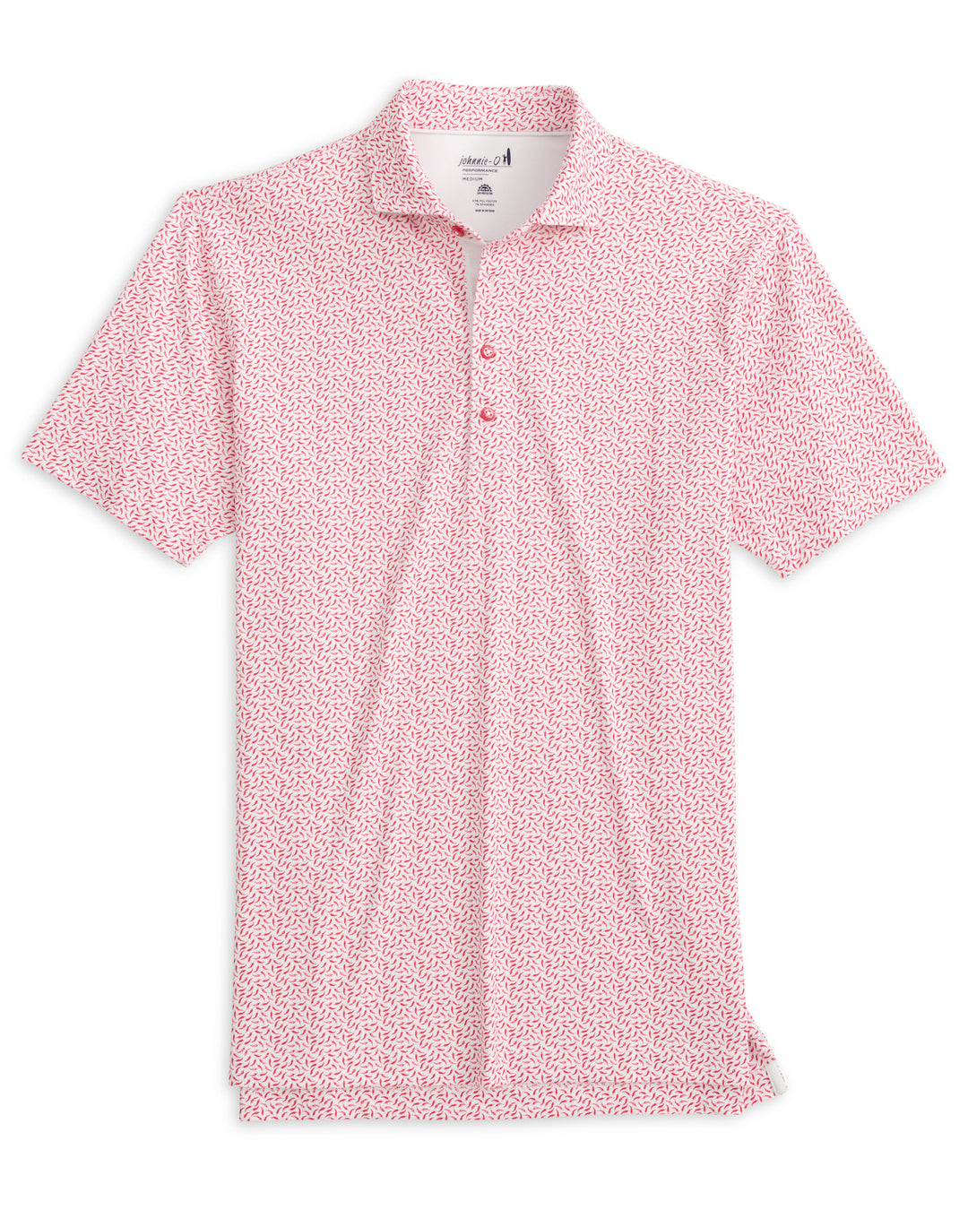 Johnnie-O Performance Caliente Mesh Polo: Lobster