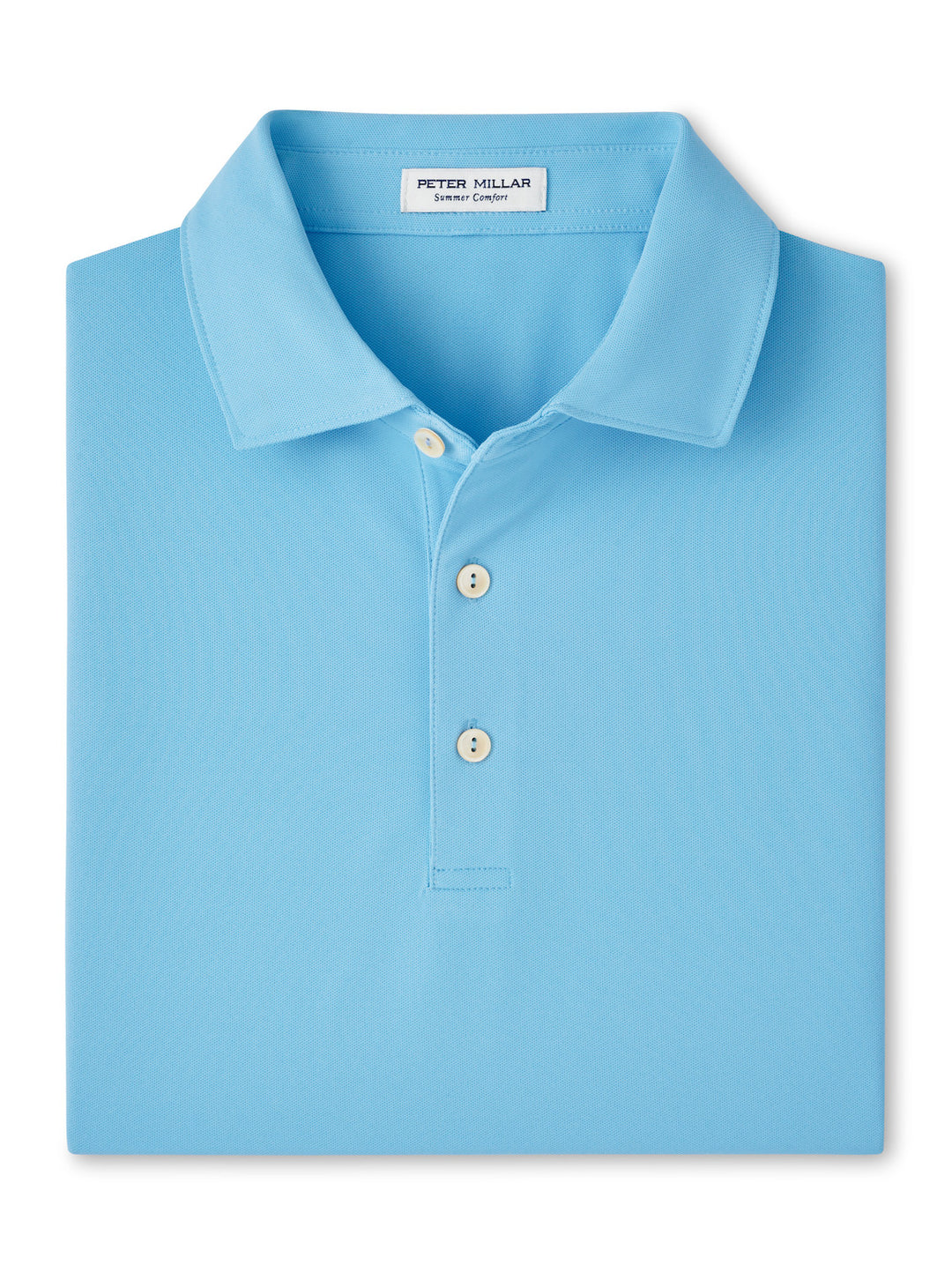 Peter Millar Solid Performance Mesh Polo: Seaport Blue