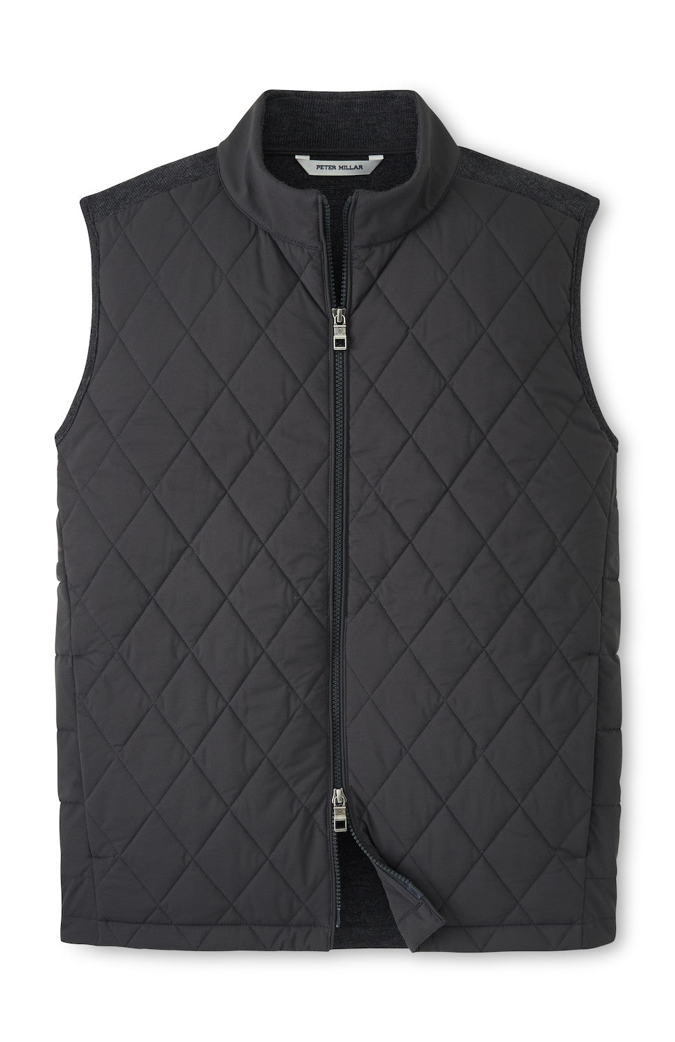 Peter Millar Sutton Hybrid Vest: Carbon Black