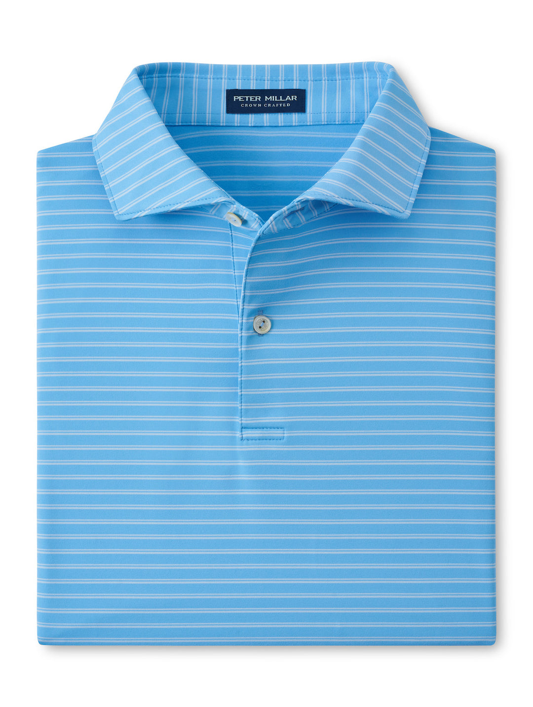 Peter Millar Crown Crafted Bridge Performance Jersey Polo: Blue Topaz