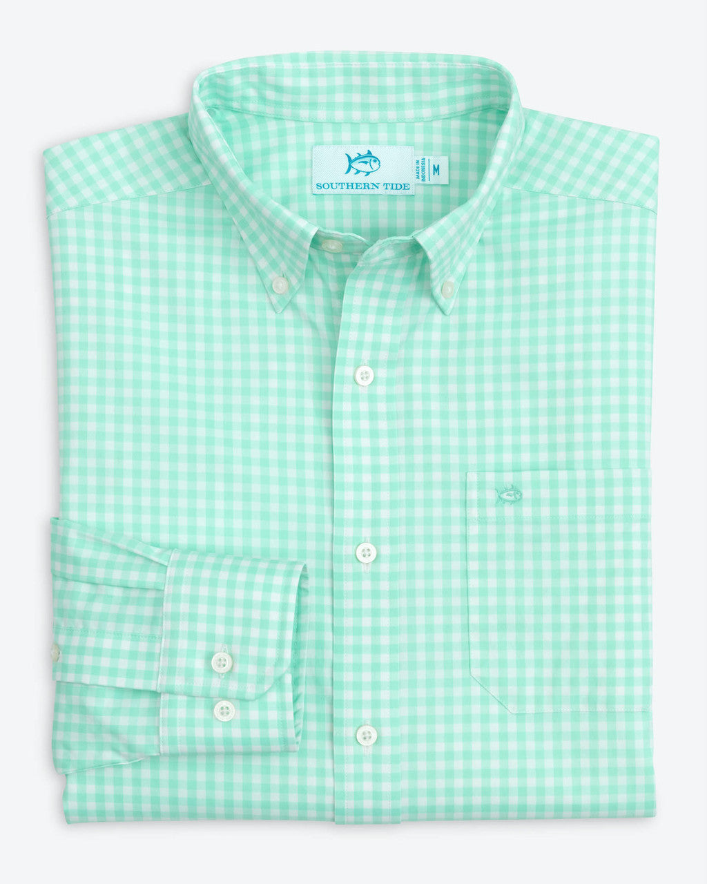 Southern Tide Hartwell Performance Button Down: Mint