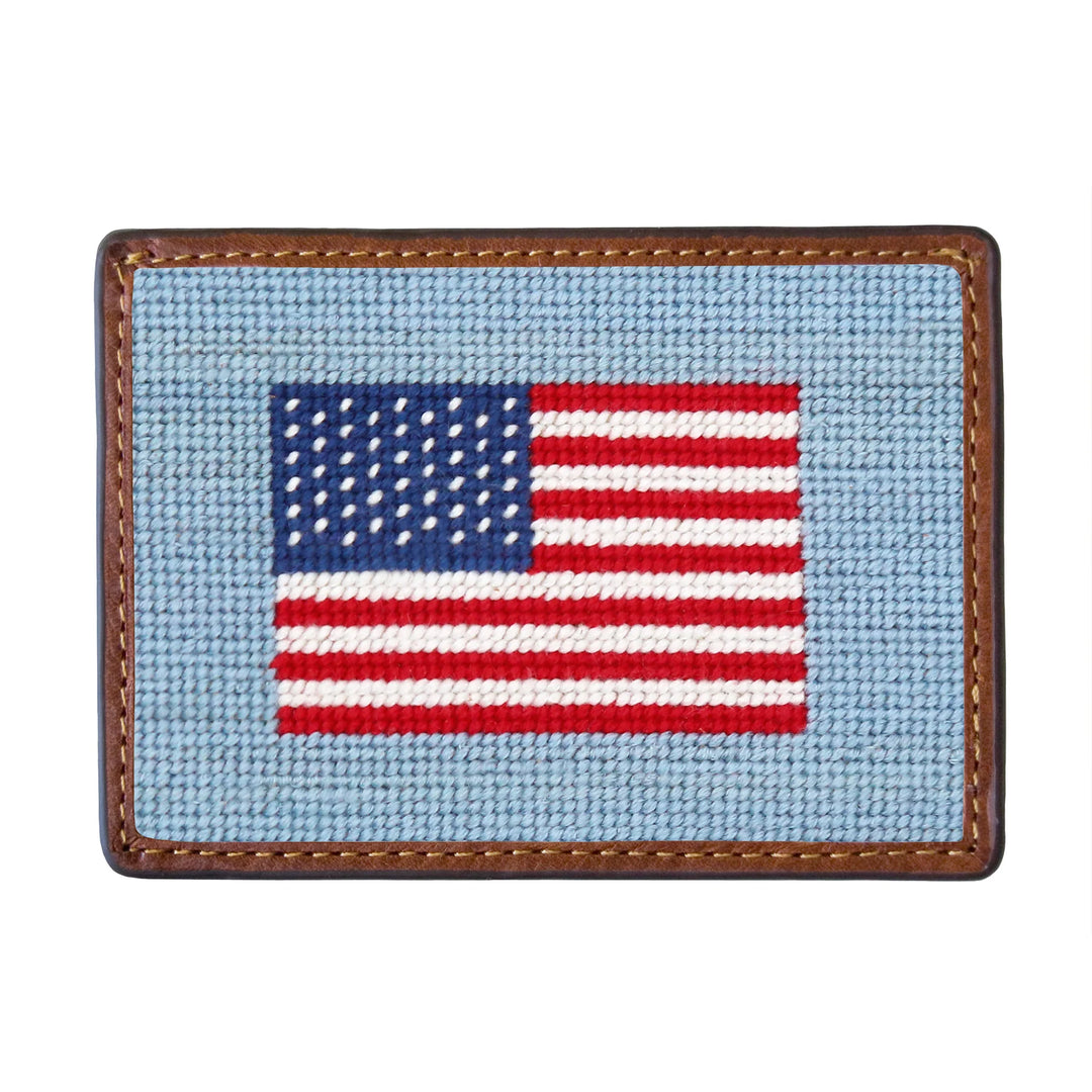 Smathers & Branson American Flag Credit Card Wallet: Antique Blue