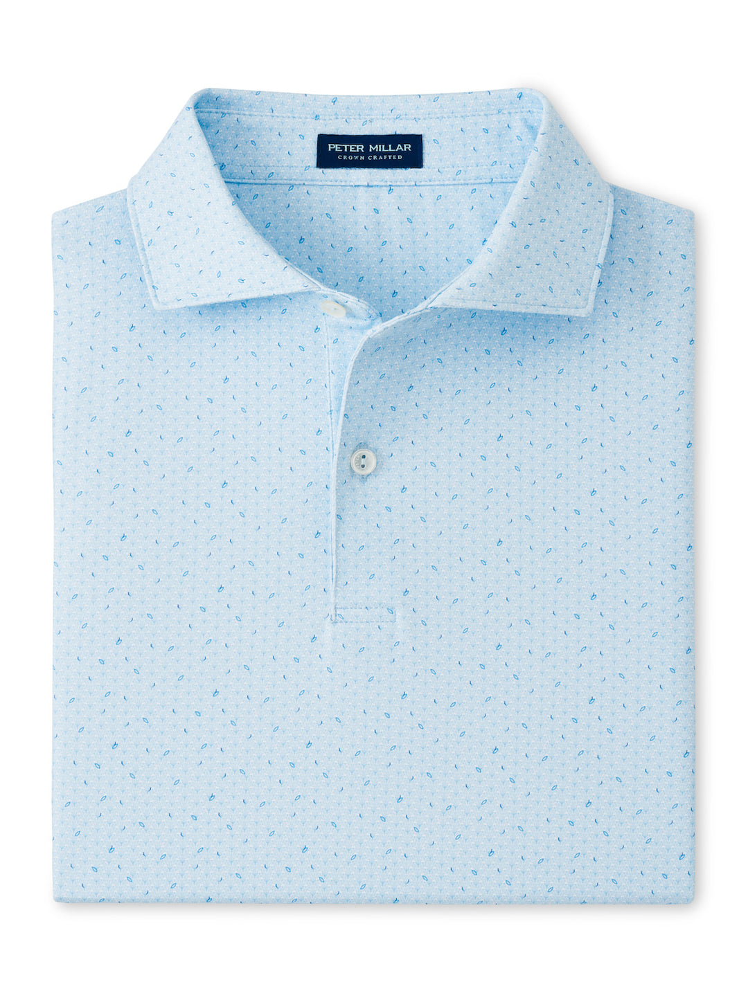 Peter Millar Crown Crafted Corinth Performance Jersey Polo: Blue Frost