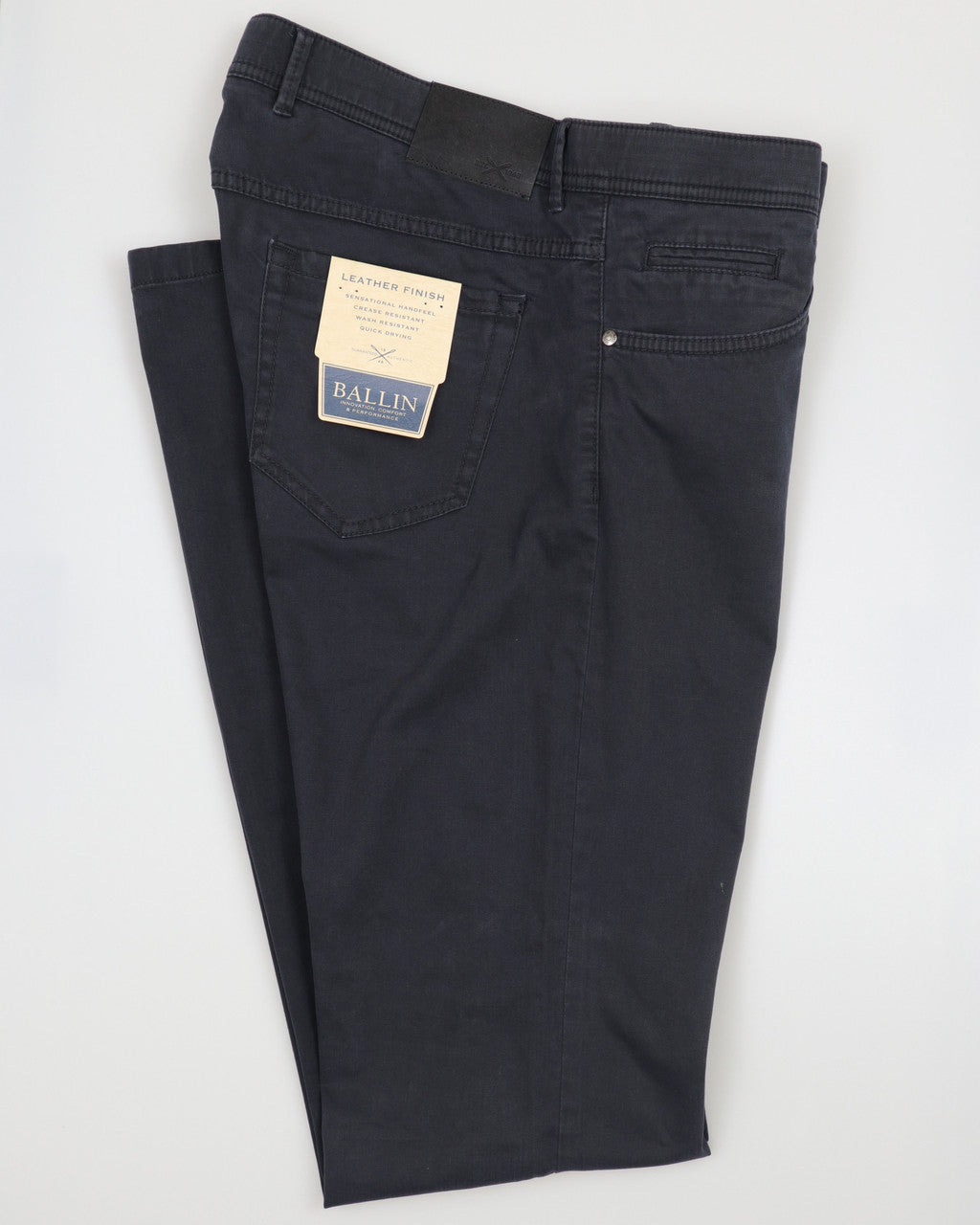 Ballin Crescent Liberty Leather Finish Pant - Midnight