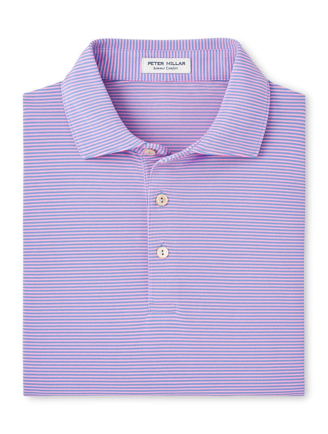 Peter Millar Candor Performance Mesh Polo: Blue Sea