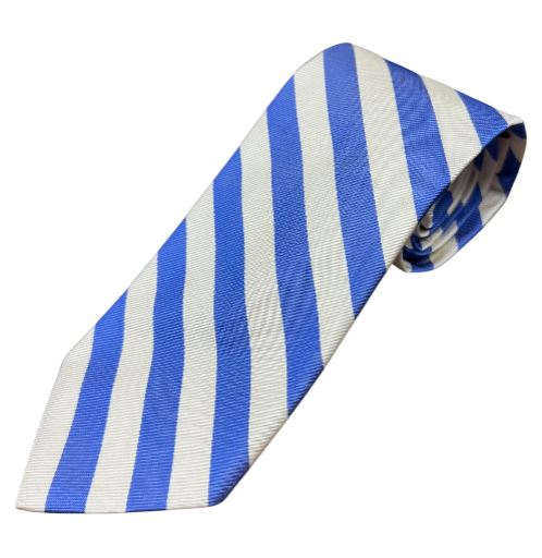 Craig Reagin Bar Stripe Tie: Blue