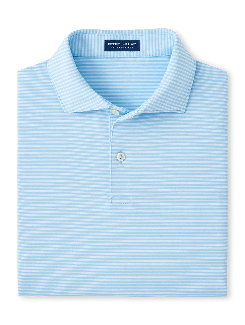Peter Millar Crown Crafted Ambrose Jersey Polo: Blue Frost