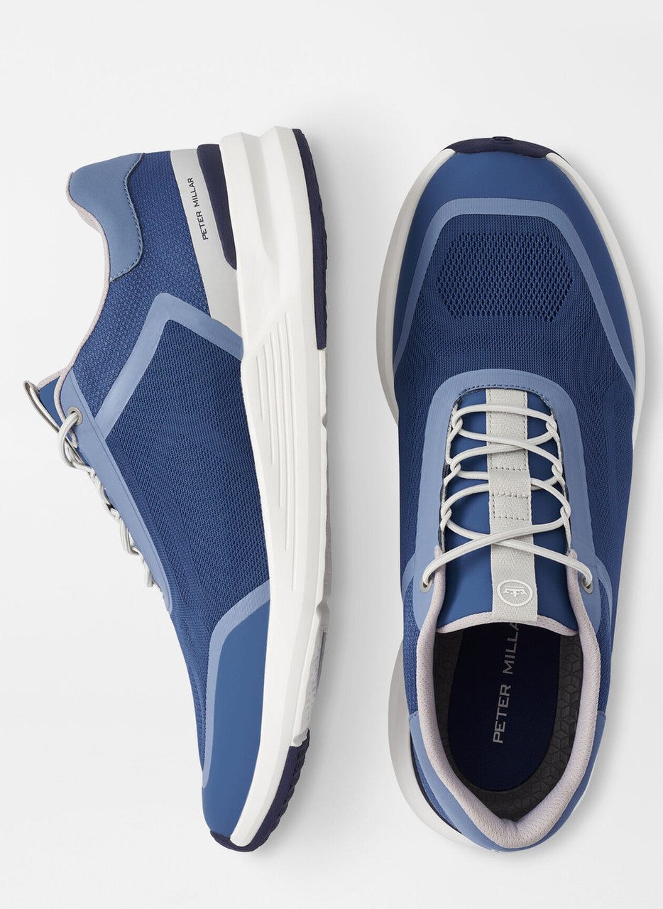 Peter‎ Millar Men\'s Size 11.5 Blue Knit Athletic Comfort Sneakers MF19EF02 Peter Millar | Shoes | Peter Millar Mens Textured Blue  main image 3