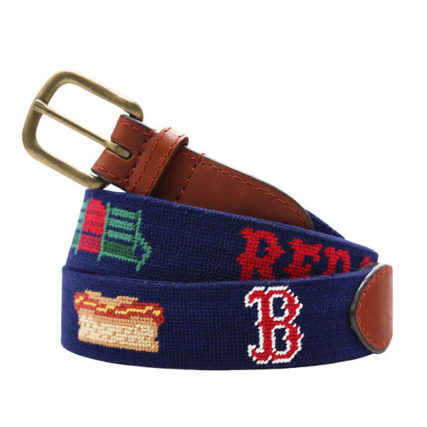 Smathers and Branson Boston Red Socks Needlepoint Life Belt: Navy
