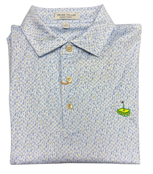 Peter Millar Bright Idea Performance Jersey Polo: White with Pimento Cheese