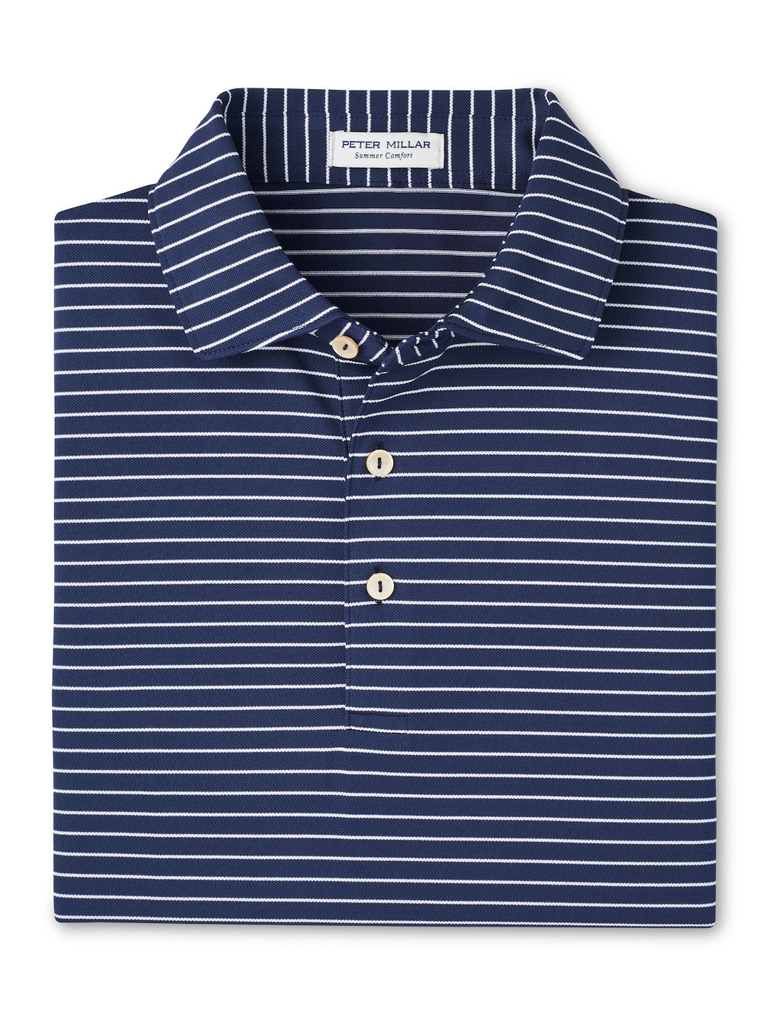 Peter Millar Winston Performance Mesh Polo: Navy