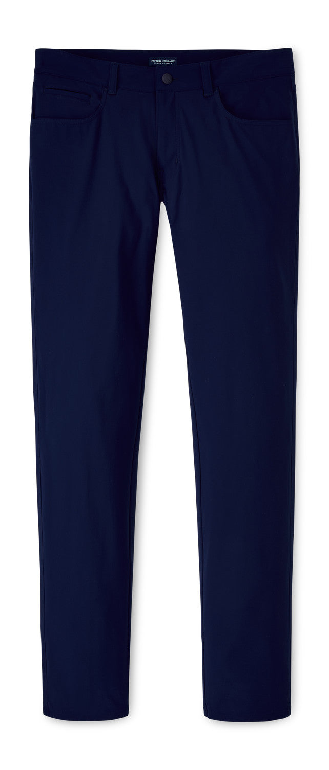 Peter Millar Bingham Performance Five-Pocket Pant: Navy