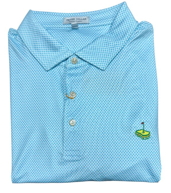 Peter Millar City of Oaks Performance Jersey Polo: White with Pimento Cheese