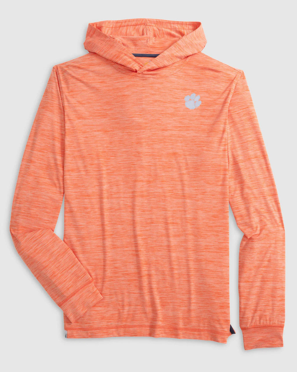 Johnnie-O Clemson University Talon Performance T-shirt Hoodie: Orange