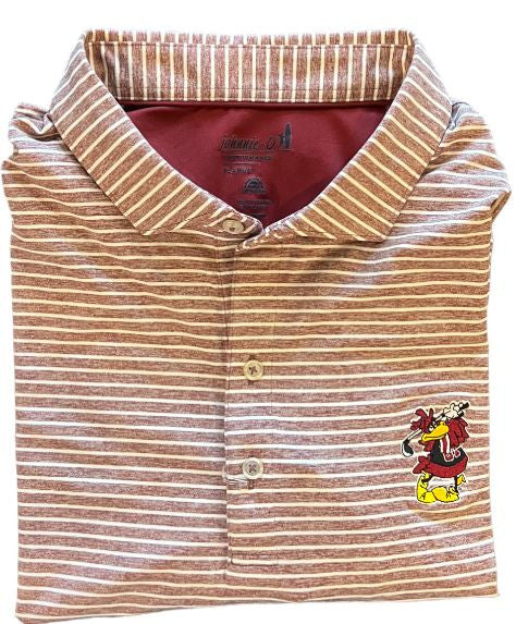 Johnnie-O University of South Carolina Clipper Polo with Swinging Cocky: Maroon