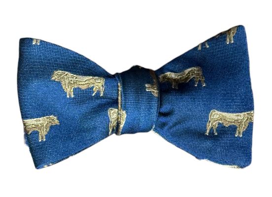 Craig Reagin Cow Bowtie: Navy