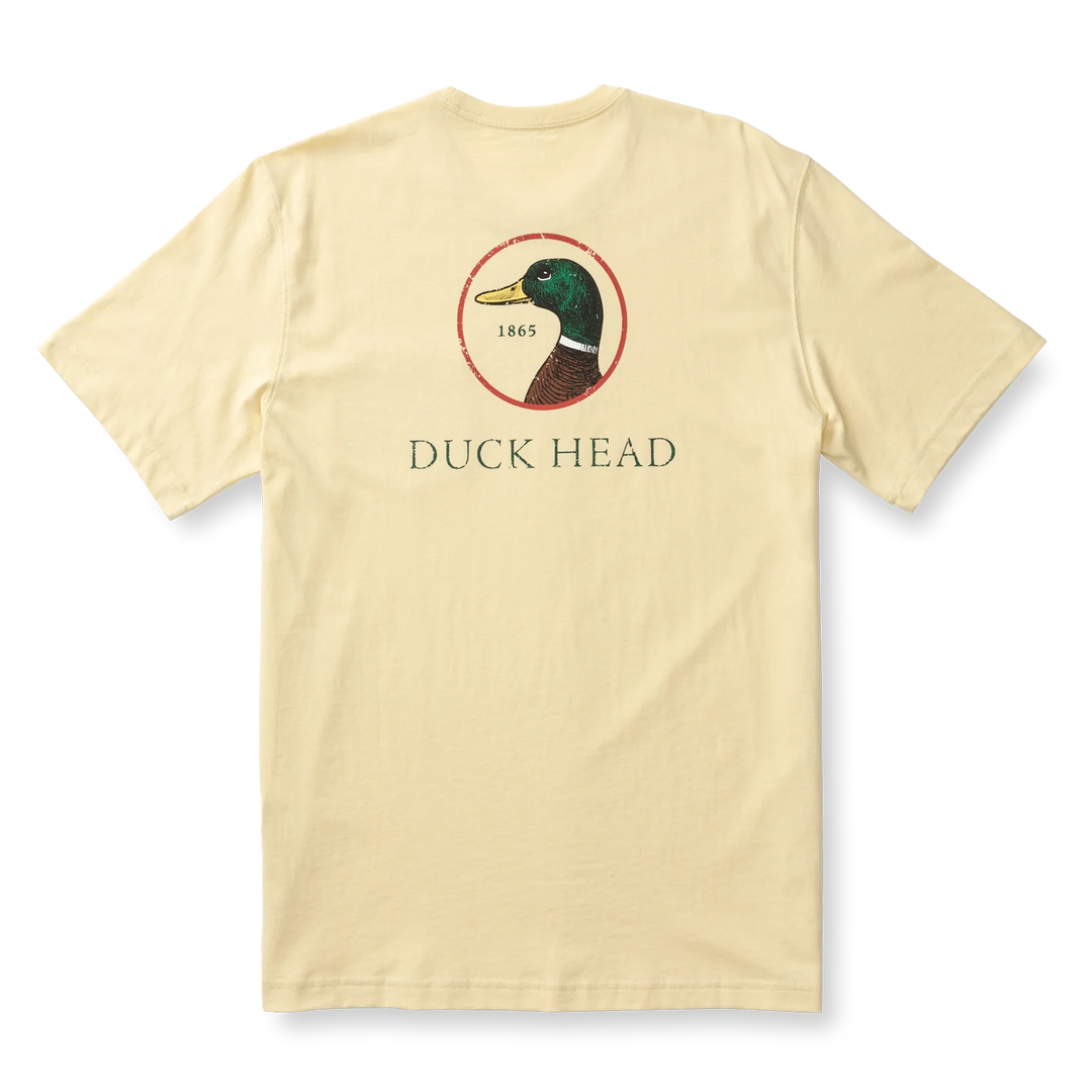 Duck Head Logo Short Sleeve T-shirt: Golden Yellow