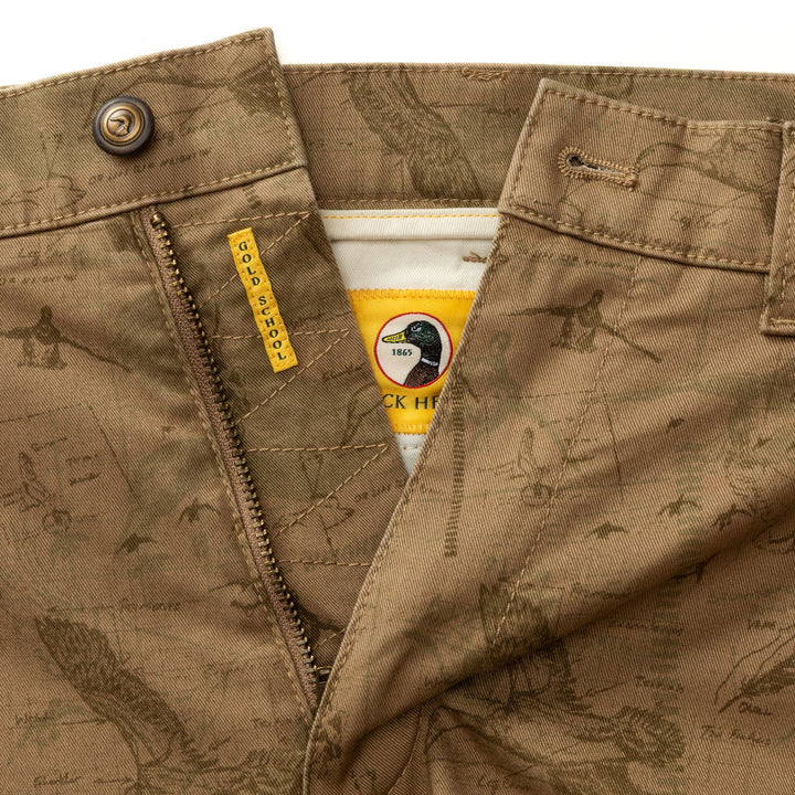 Duck Head Classic Fit Gold School Chino: Mallard Blueprint
