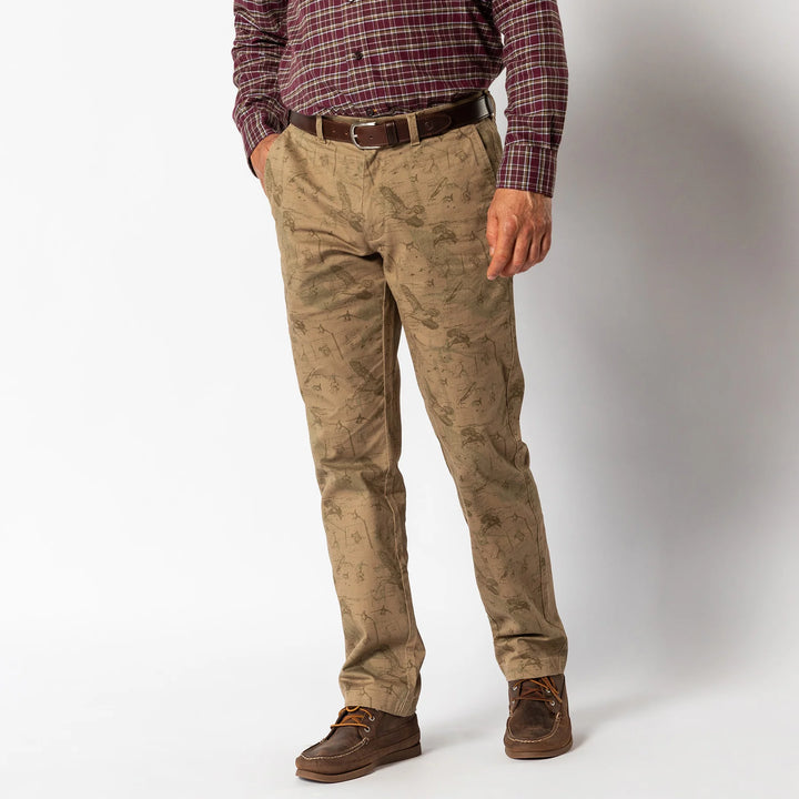 Duck Head Classic Fit Gold School Chino: Mallard Blueprint