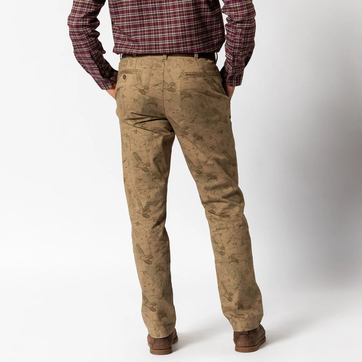 Duck Head Classic Fit Gold School Chino: Mallard Blueprint