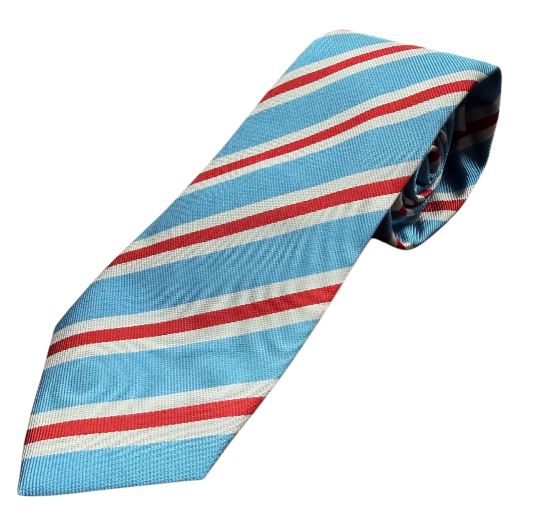 Craig Reagin Lt Blue/White/ Red Tie: Delta Stripe