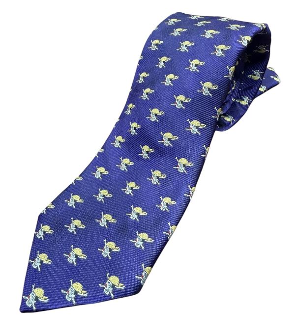 East Carolina Woven Pirate Skull Tie - Purple