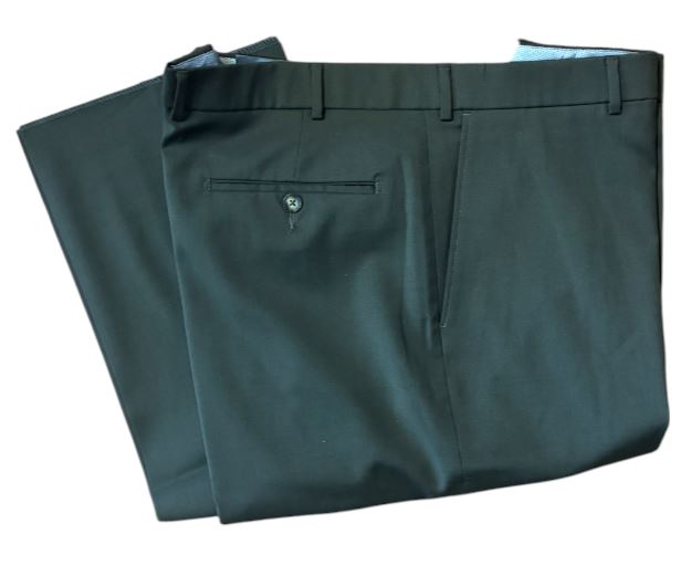 Ballin Dunhill Tropical Wool Dress Pant: Foliage